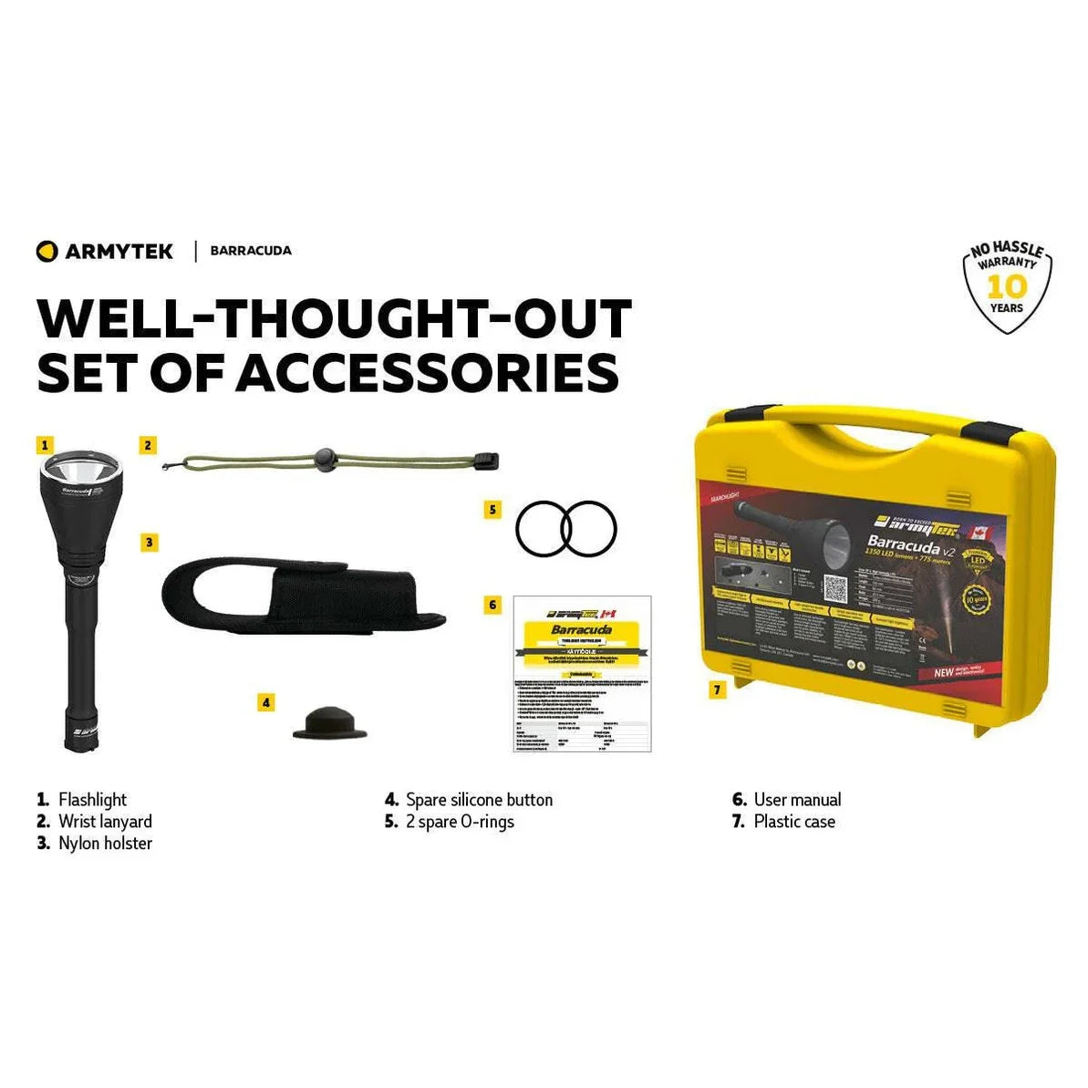 ARMYTEK BARRACUDA HUNTING KIT - XP-L HI WHITE - Hunt The Night