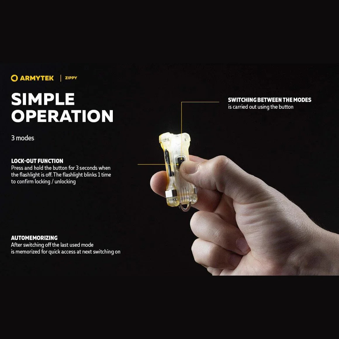 ARMYTEK ZIPPY (GREY) - Hunt The Night