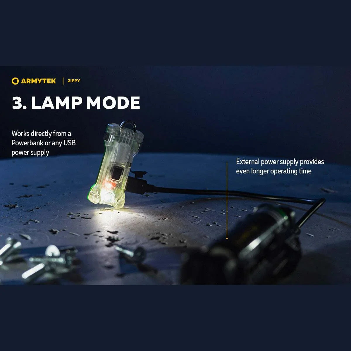 ARMYTEK ZIPPY (YELLOW) - Hunt The Night