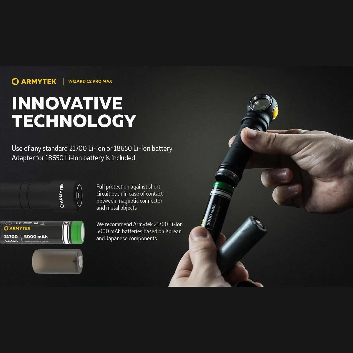 ARMYTEK WIZARD C2 PRO MAX MAGNET USB - Hunt The Night