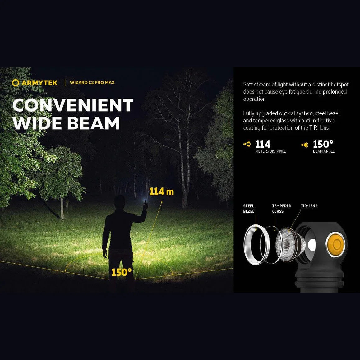 ARMYTEK WIZARD C2 PRO MAX MAGNET USB - Hunt The Night