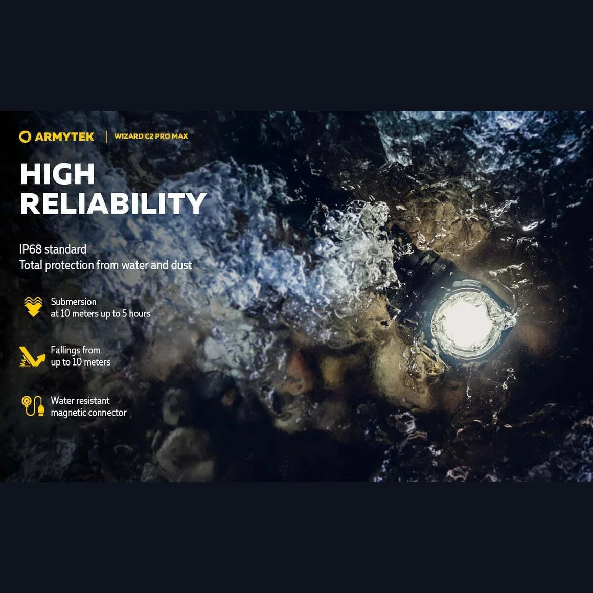 ARMYTEK WIZARD C2 PRO MAX MAGNET USB - Hunt The Night