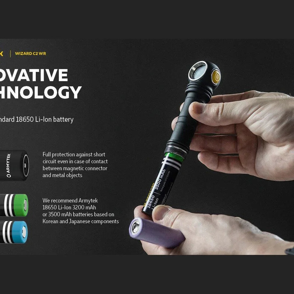 ARMYTEK WIZARD C2 WR MAGNET USB (WARM LIGHT) - Hunt The Night