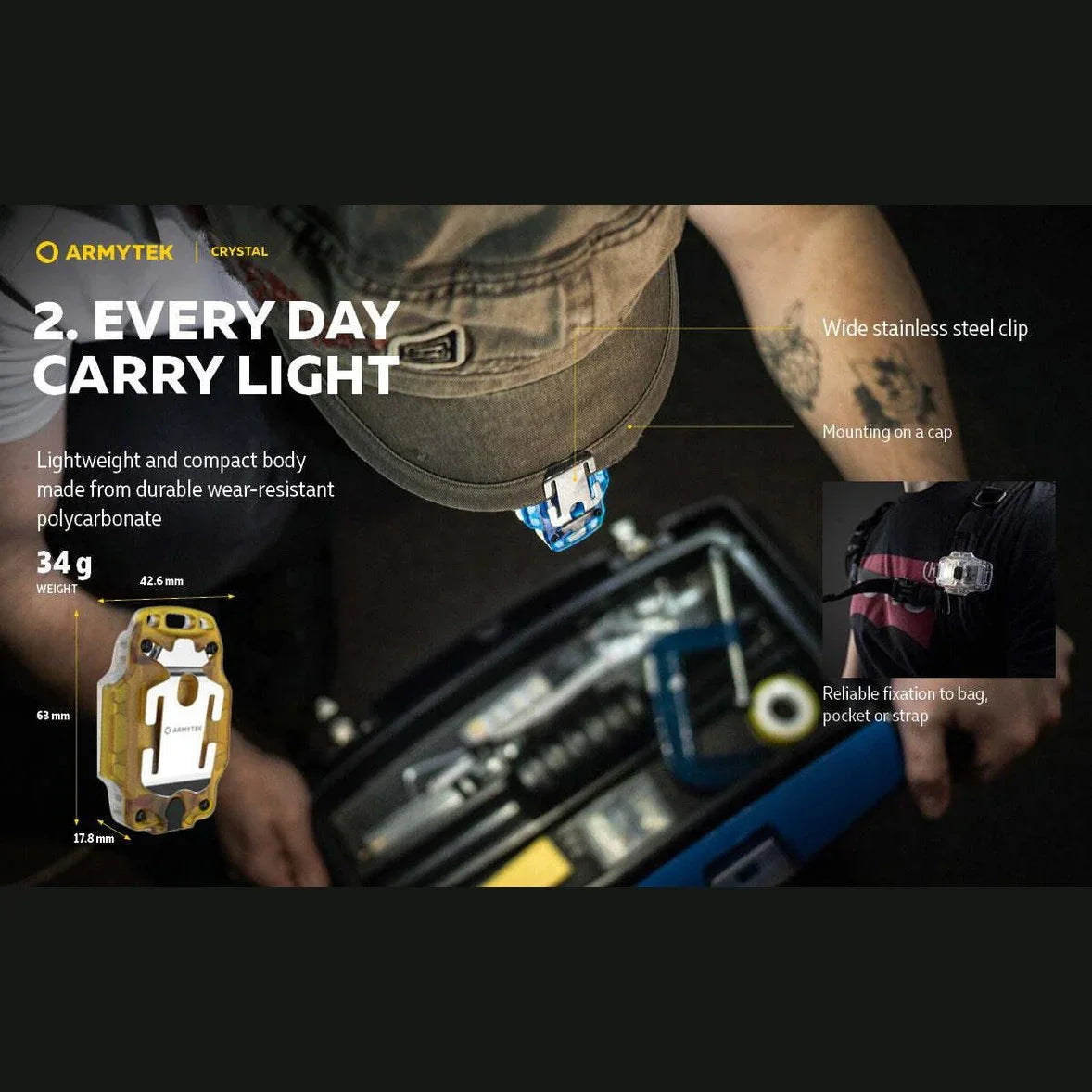 ARMYTEK CRYSTAL (GREY) - Hunt The Night