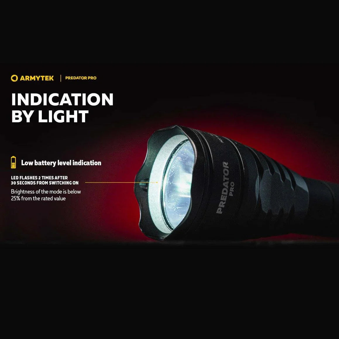 ARMYTEK PREDATOR PRO MAGNET USB (HI WHITE) - Hunt The Night