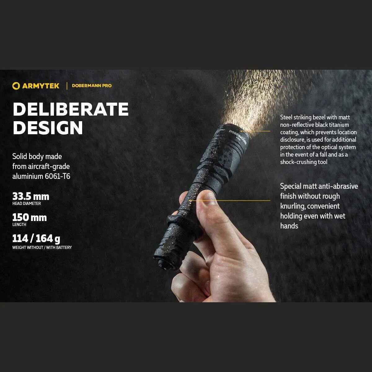 ARMYTEK DOBERMANN PRO MAGNET USB - XHP35 HI WHITE - Hunt The Night