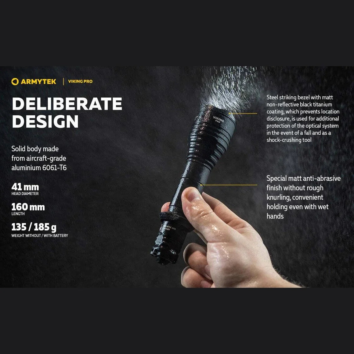 ARMYTEK VIKING PRO MAGNET USB - XHP50.2 WHITE - Hunt The Night