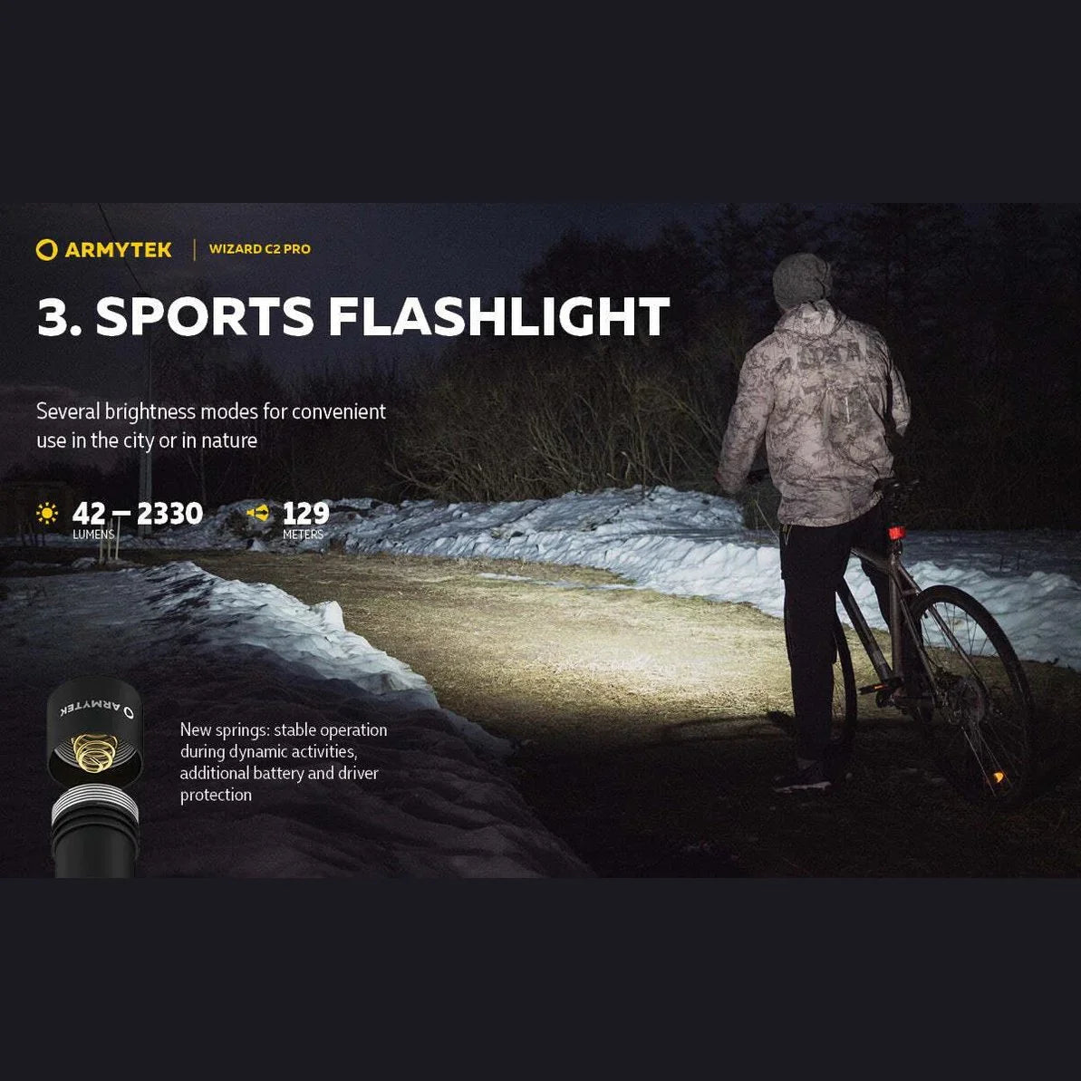 ARMYTEK WIZARD C2 PRO MAGNET USB (WARM LIGHT) - Hunt The Night