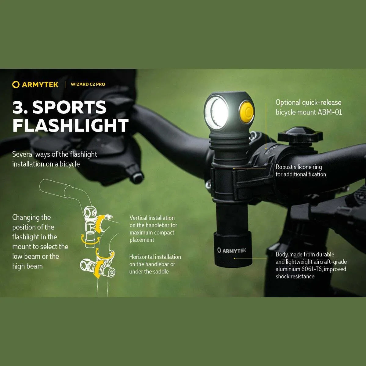 ARMYTEK WIZARD C2 PRO MAGNET USB (WARM LIGHT) - Hunt The Night