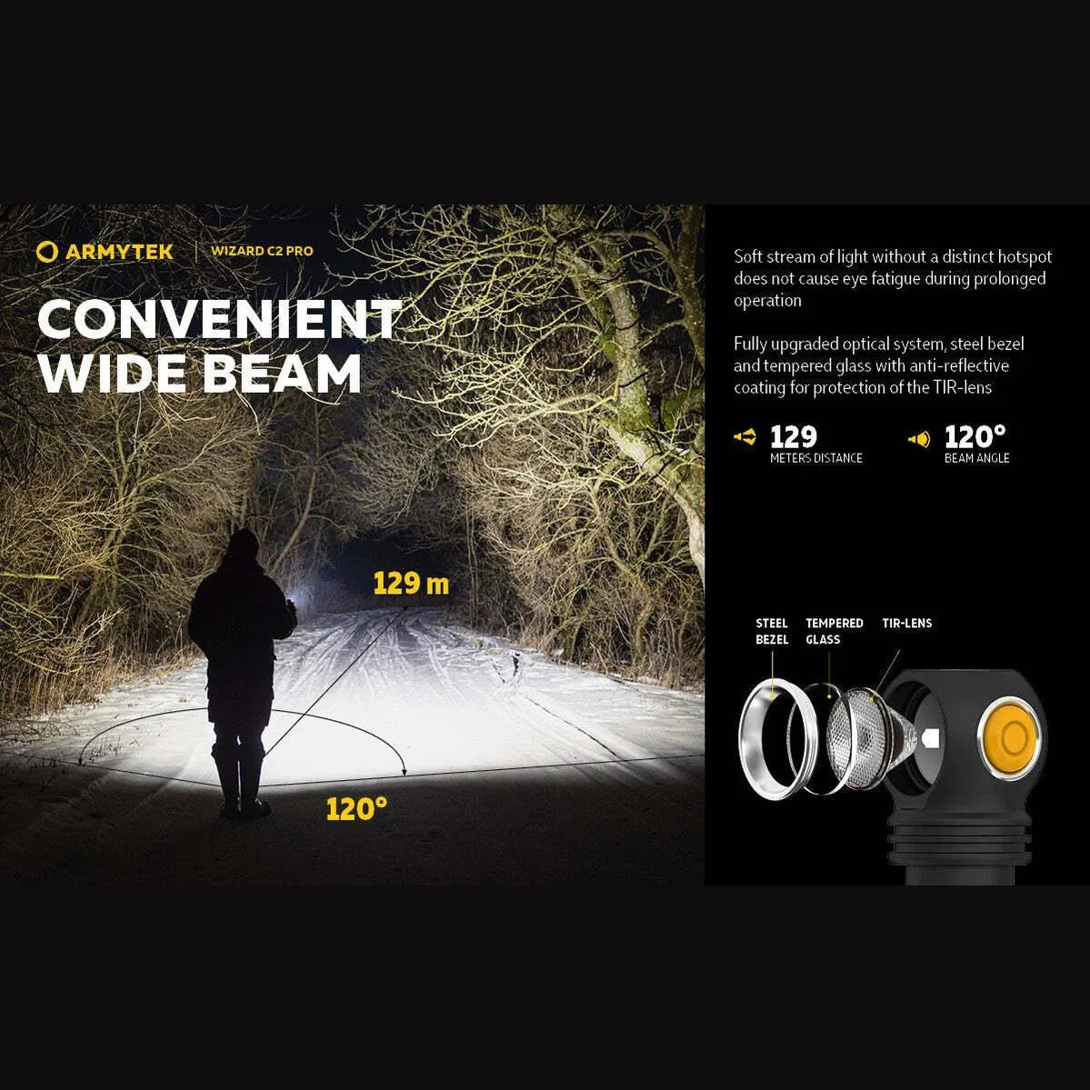 ARMYTEK WIZARD C2 PRO MAGNET USB (WARM LIGHT) - Hunt The Night