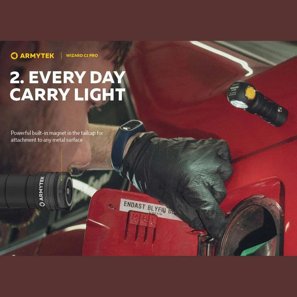 ARMYTEK WIZARD C1 PRO MAGNET USB - Hunt The Night