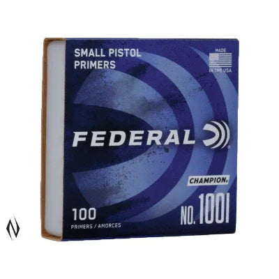 FEDERAL 100 SMALL PISTOL PRIMERS No. 100 100pk