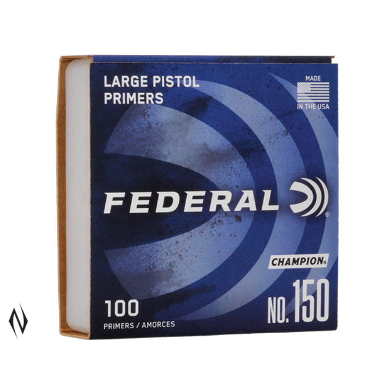 FEDERAL PRIMER 150 LARGE PISTOL 100x Pack