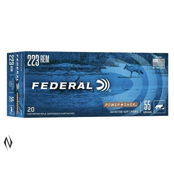 Federal 223 Rem 55gr Sp Power-shok