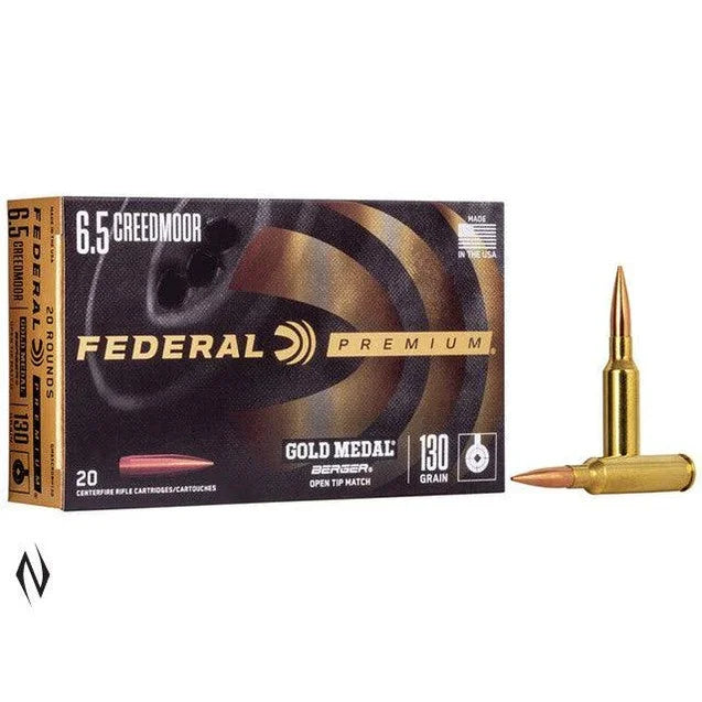 Federal 6.5 Creedmoor 130gr Berger Vld Gold Medal