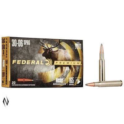 FEDERAL 30-06 SPR 165GR PARTITION VITAL-SHOK AMMUNITION