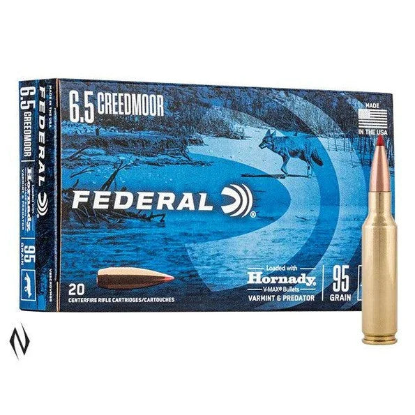 Federal 6.5 Creedmoor 95gr Vmax 20pk