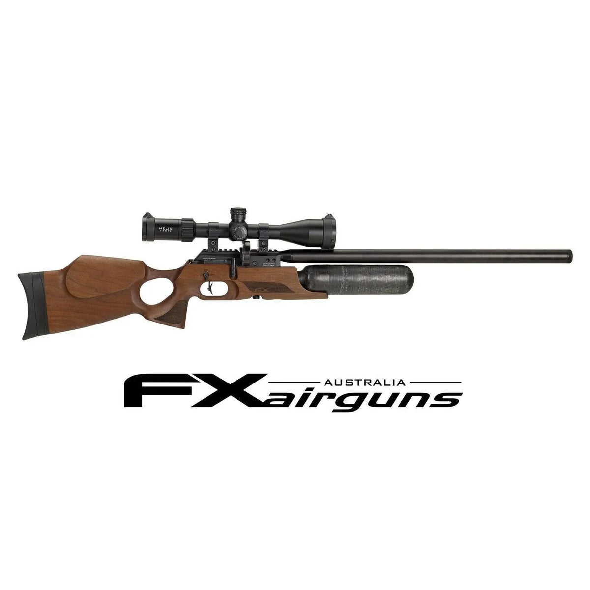 FX Crown MKII (.22, Standard+: 600mm, Carbon Fiber Bottle, Walnut) - Hunt The Night