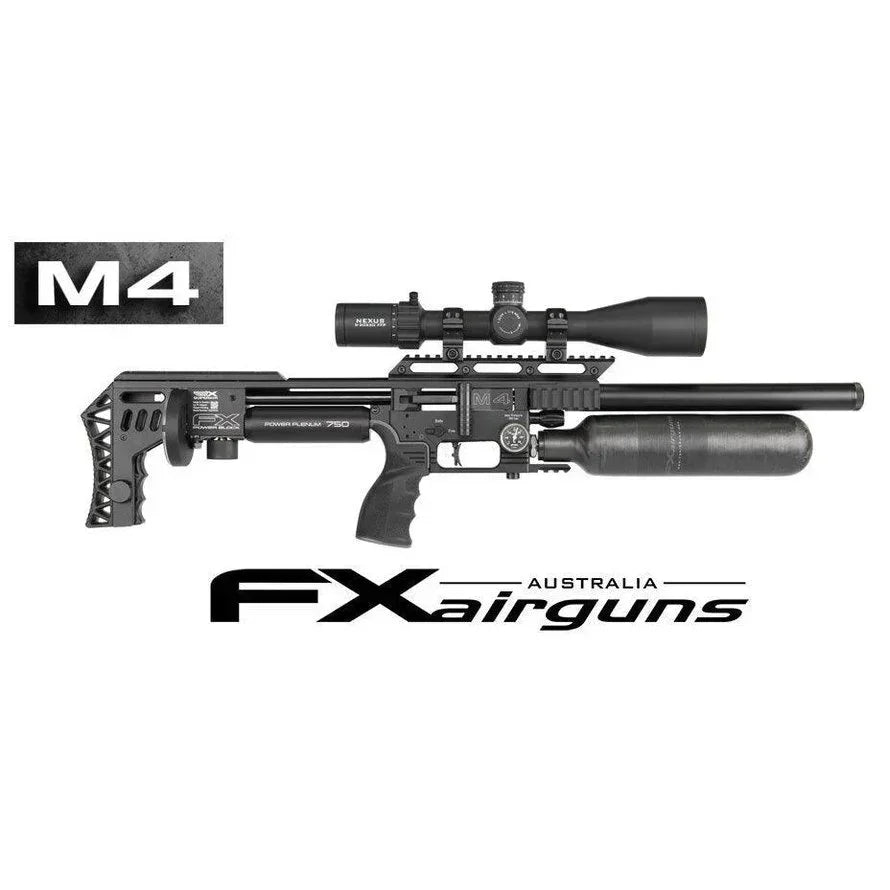 FX Impact M4 Black 700mm Sniper Airgun for Precision Shooting