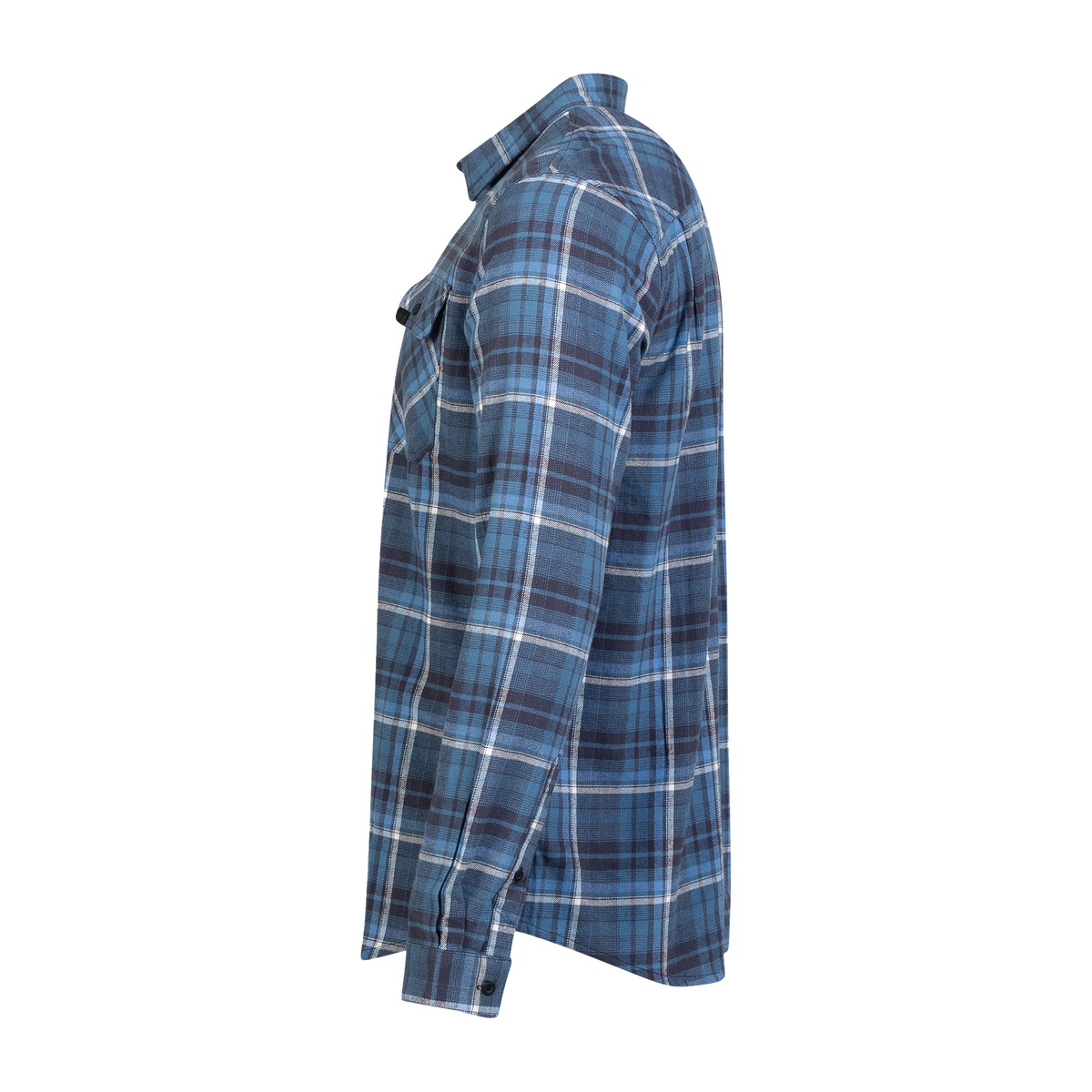 Spika Flannel Check Shirt - Mens - Moss Green - detail view