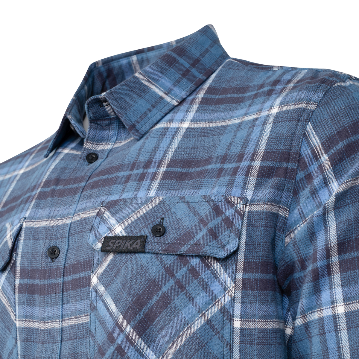 Spika Flannel Check Shirt - Mens - Moss Green - view 7