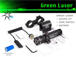 Laser - Green + Scope Kit + Battery PLUS Ring Rail