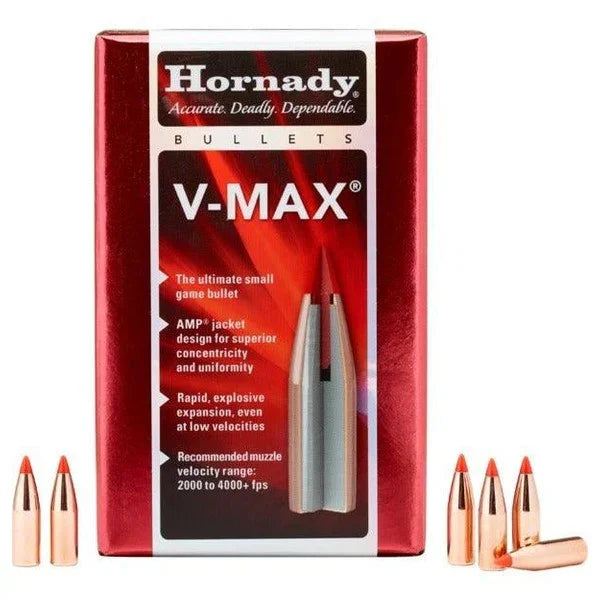 Hornady 22 Cal (.224) 35gr V-Max Projectiles 100 Pack