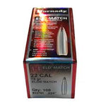 HORNADY .224 22 CAL 75 GRAIN ELD-M MATCH PROJECTILES 100 PACK