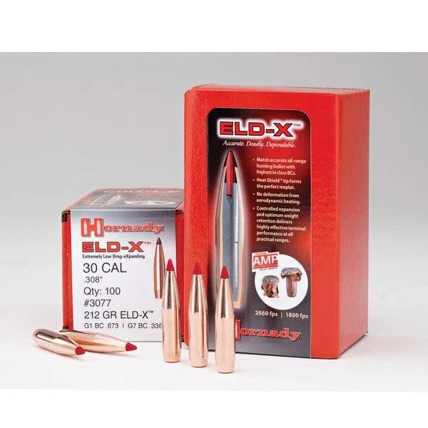 HORNADY .243 6MM 90 GRAIN ELD-X PROJECTILES 100 PACK - Hunt The Night