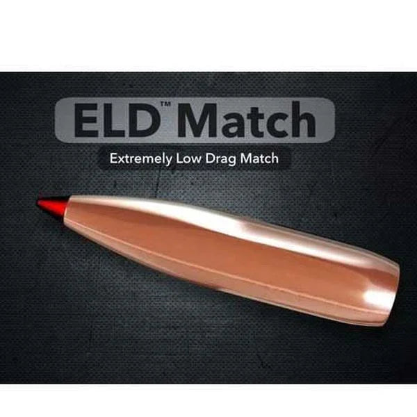 HORNADY .264 6.5MM CAL 123 GRAIN ELD-M MATCH PROJECTILES 100 PACK - Hunt The Night