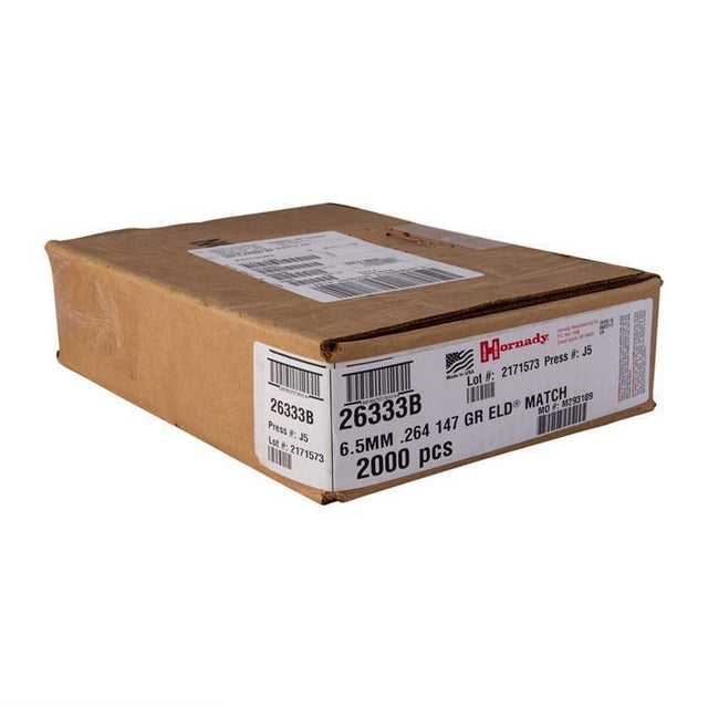 Hornady ELD Match 6.5mm (.264) 147gr Projectiles (2000/box)