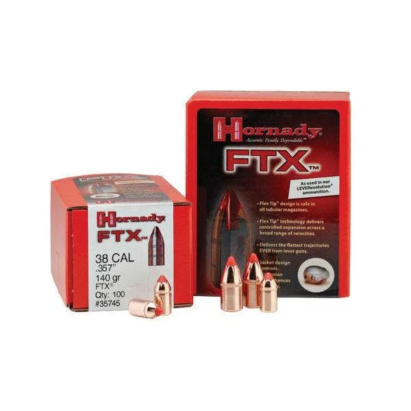 HORNADY .308 30 CAL 160 GRAIN FTX PROJECTILES 100 PACK FOR 30-30 WIN - Hunt The Night