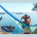 NAKIE SKY BLUE - RECYCLED HAMMOCK WITH STRAPS - Hunt The Night