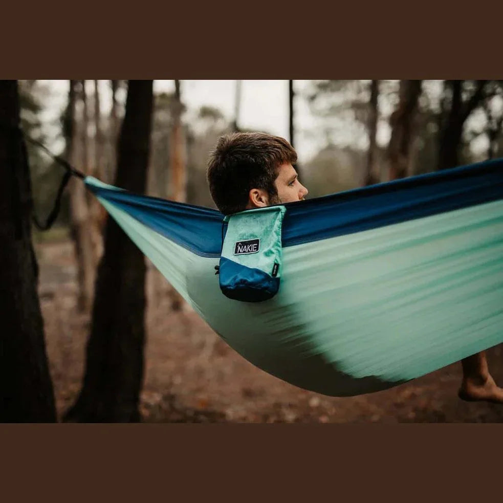 NAKIE SKY BLUE - RECYCLED HAMMOCK WITH STRAPS - Hunt The Night