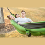 NAKIE FOREST GREEN - RECYCLED HAMMOCK WITH STRAPS
