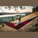 NAKIE MERLOT RED - RECYCLED HAMMOCK WITH STRAPS - Hunt The Night