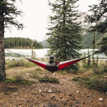 NAKIE MERLOT RED - RECYCLED HAMMOCK WITH STRAPS - Hunt The Night