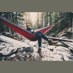 NAKIE MERLOT RED - RECYCLED HAMMOCK WITH STRAPS - Hunt The Night