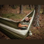 NAKIE OLIVE GREEN RECYCLED HAMMOCK WITH STRAPS - Hunt The Night