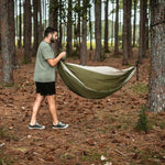 NAKIE OLIVE GREEN RECYCLED HAMMOCK WITH STRAPS - Hunt The Night