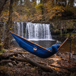 NAKIE RIVER BLUE - RECYCLED HAMMOCK WITH STRAPS