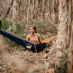 NAKIE RIVER BLUE - RECYCLED HAMMOCK WITH STRAPS