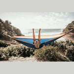NAKIE RIVER BLUE - RECYCLED HAMMOCK WITH STRAPS