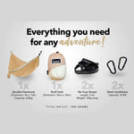 NAKIE SAHARA SAND RECYCLED HAMMOCK WITH STRAPS - Hunt The Night