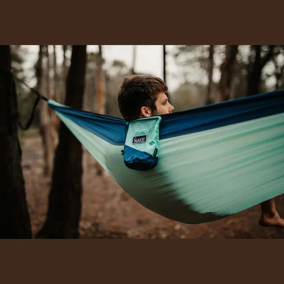 NAKIE SKY BLUE - RECYCLED HAMMOCK WITH STRAPS - Hunt The Night