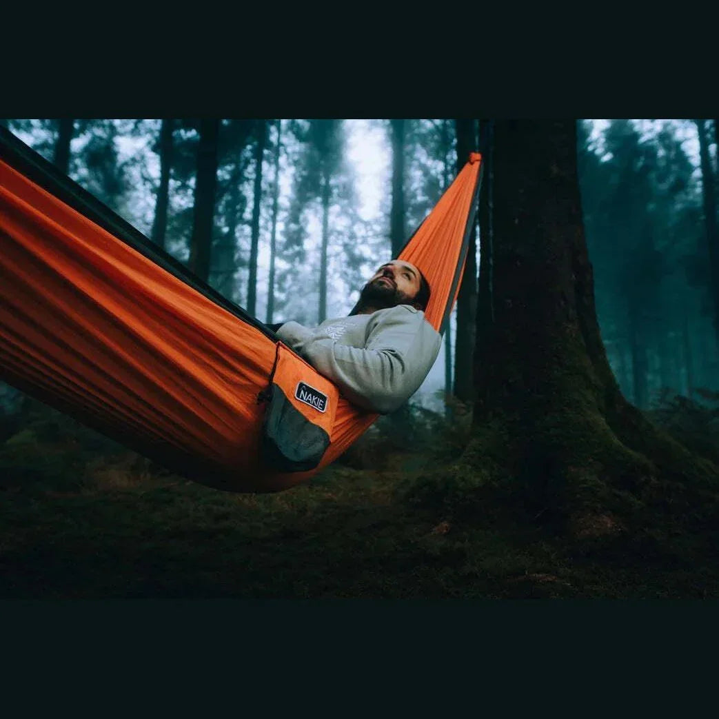 NAKIE SUNBURNT ORANGE RECYCLED HAMMOCK WITH STRAPS - Hunt The Night