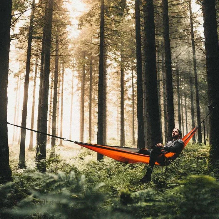 NAKIE SUNBURNT ORANGE RECYCLED HAMMOCK WITH STRAPS - Hunt The Night