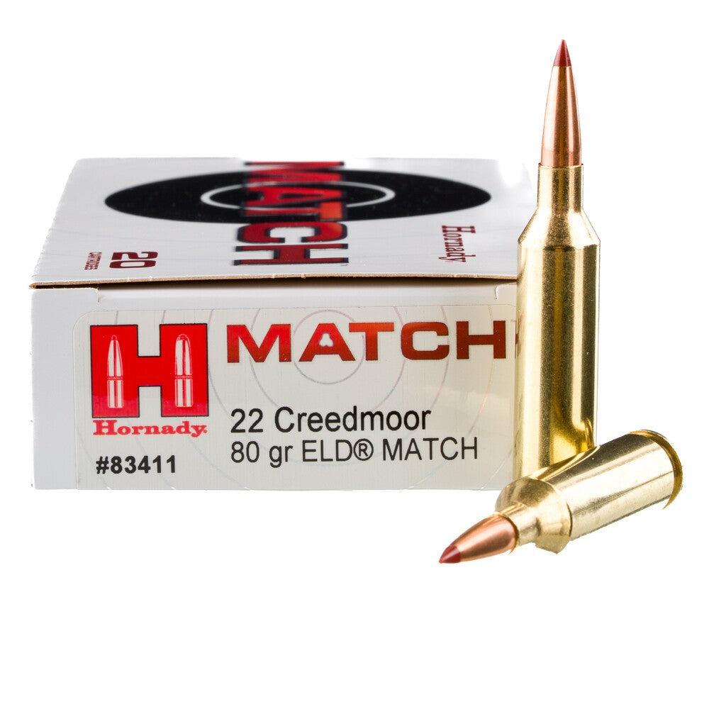 Hornady 22 Creedmoor 80gr ELD Match (20pk)