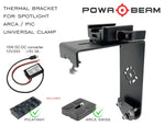 Powa Beam 9" Thermal Mount Bracket Arca and Pic Uni clamp