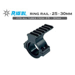 RIG3L Ring Rail - 25 - 30mm for torches, scopes and lasers - Hunt The Night